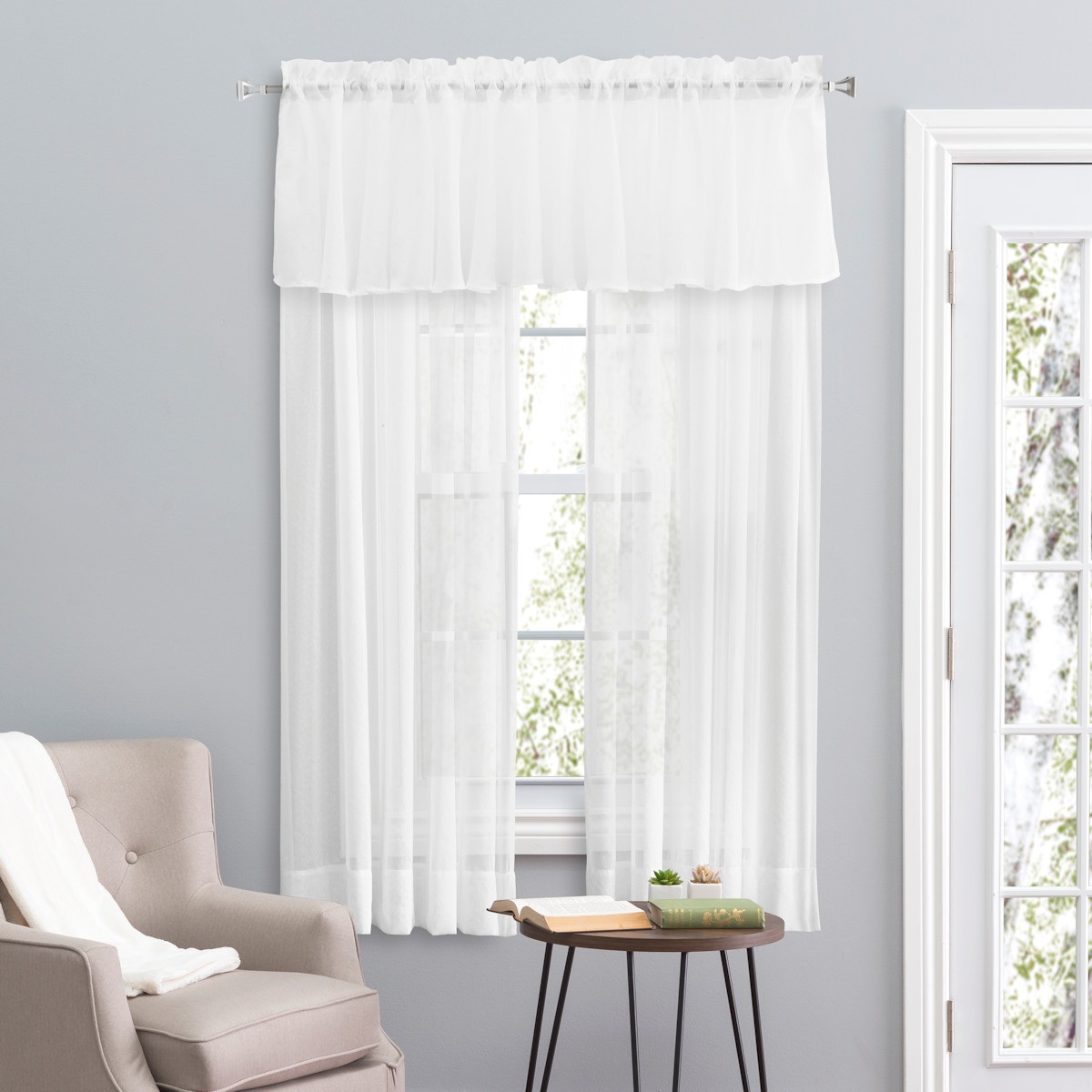 Sea Glass Semi-Sheer Tiers & Panels