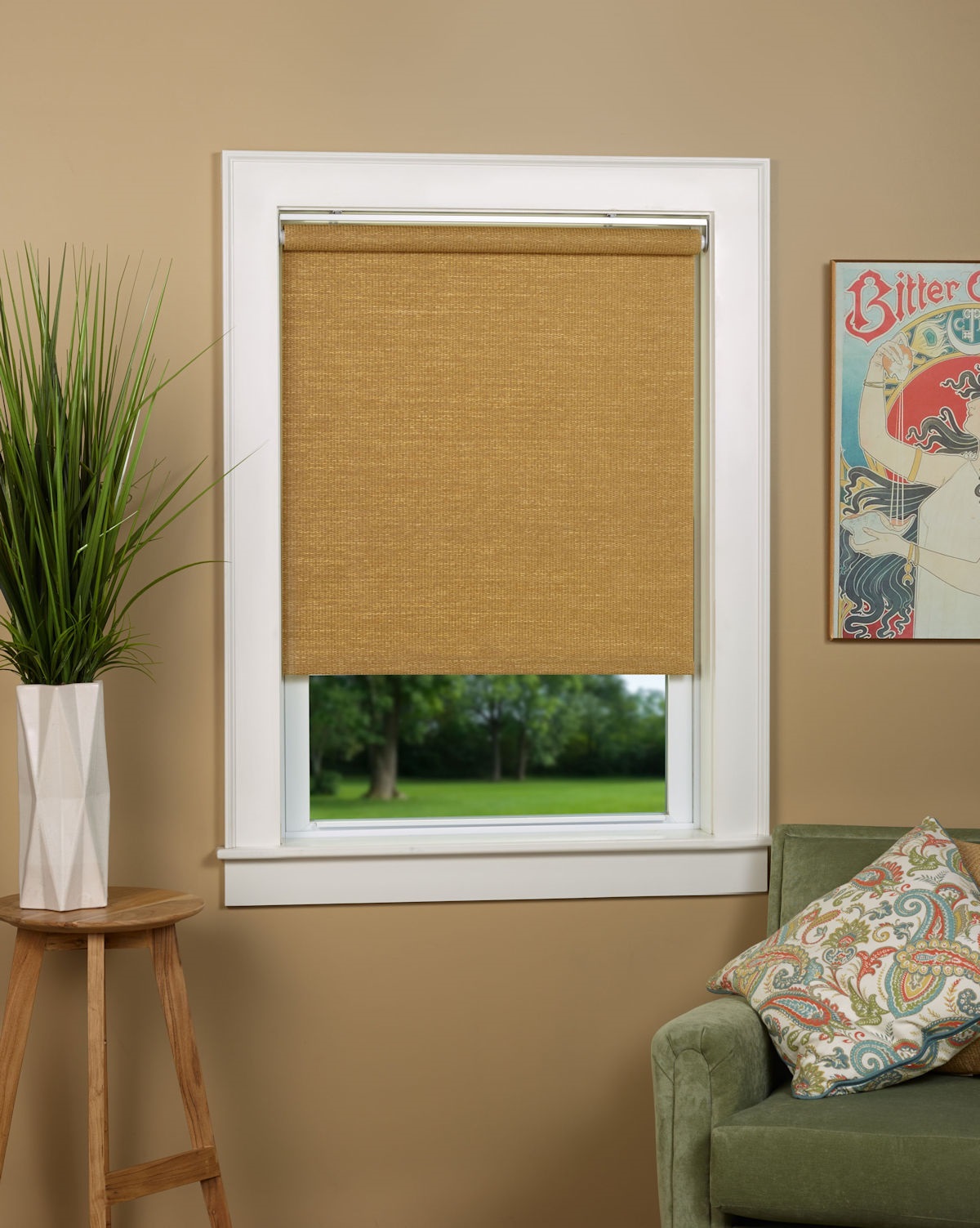 Woven Cane Cordless Roller Shades